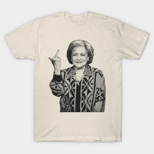 Betty White Middle Finger T-Shirt